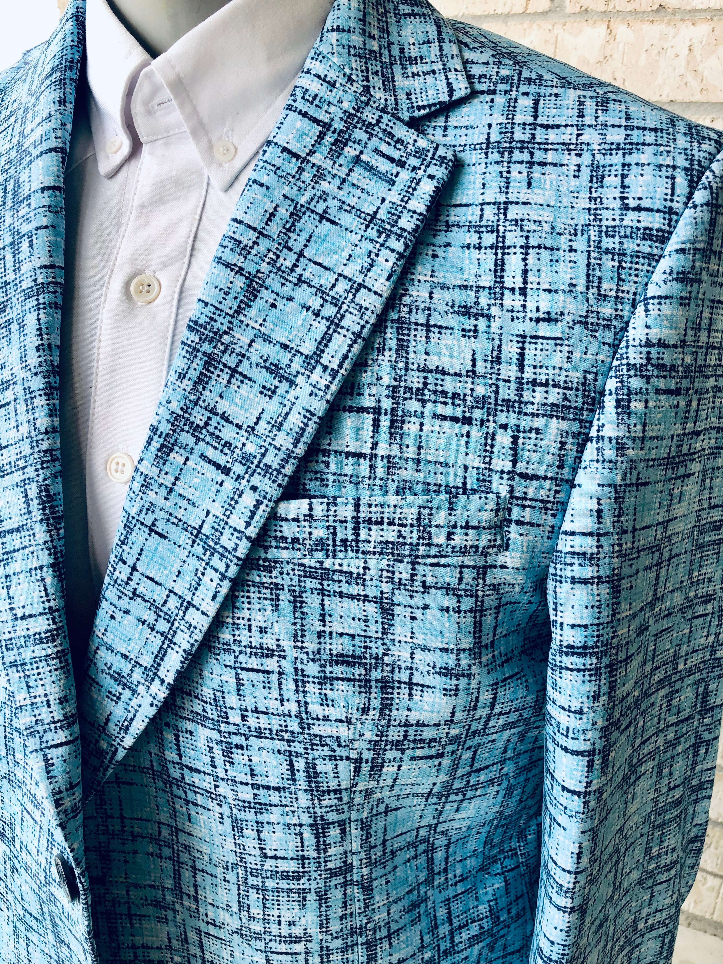 Turquoise & Navy Cowboy Sport Coat