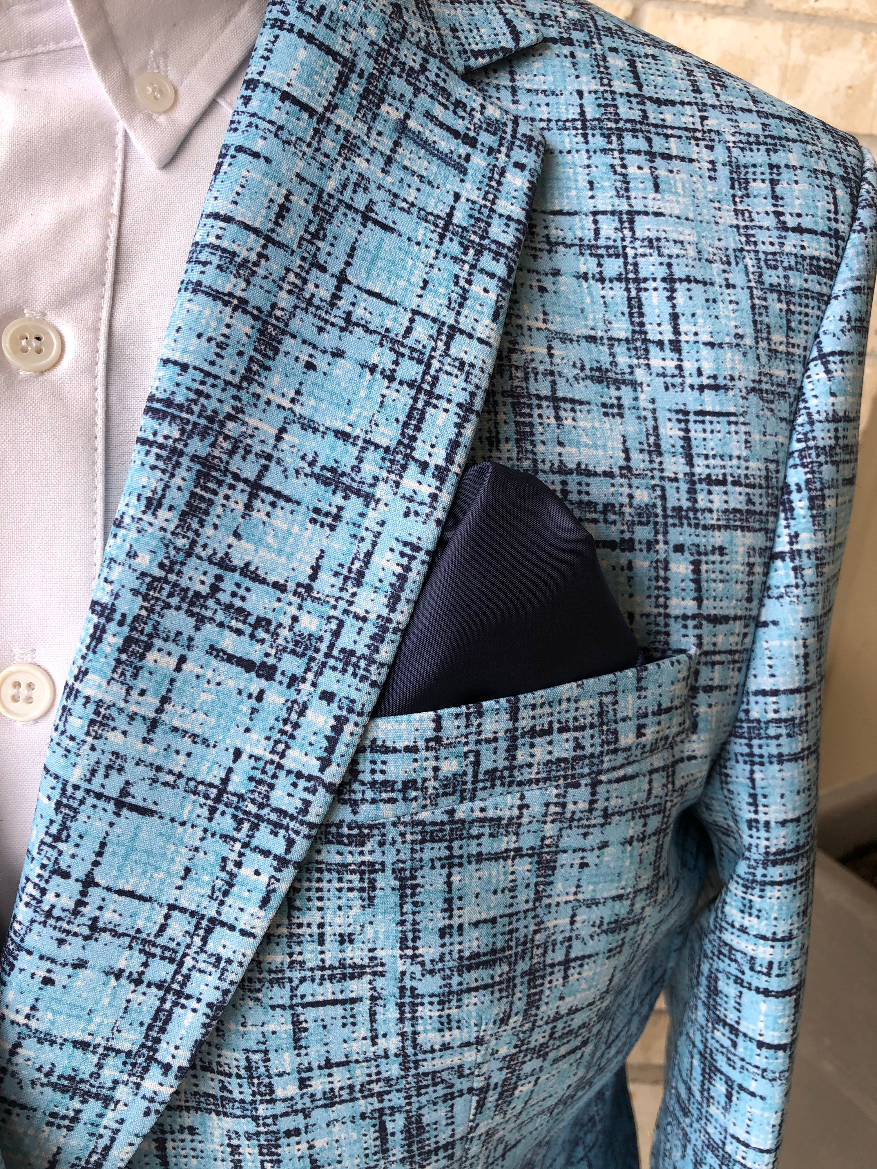 Turquoise & Navy Cowboy Sport Coat